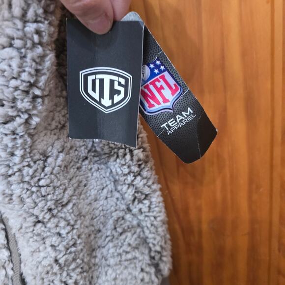 NWT New York Giants NFL Sherpa Fleece Vest Oatmeal Cream Size XLARGE - Picture 5 of 6